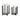 Garekton Candle Holder (Set of 2) - Clear/Pewter Finish