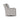 Kambria Swivel Glider Accent Chair - Ivory/Black