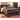 Huey Vineyard Sleigh Bed - Black / Full