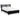 Danziar Platform Slat Panel Bed - Black / Queen
