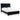 Danziar Platform Panel Bed - Black / Queen