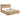 Hyanna Panel Storage Bed with 6 Under Bed Storage Drawers - Tan Brown / King