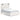 Gerridan Panel Bed - White/Gray / Queen