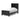 Lanolee Panel Bed - Black / Twin