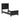 Lanolee Panel Bed - Black / Twin
