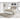 Kanwyn Upholstered Panel Bed - Whitewash / King