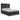Foyland Panel Storage Bed - Black/Brown / Queen