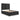 Foyland Panel Storage Bed - Black/Brown / Queen