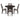 Langwest Round Dining Table and 4 Chairs (Set of 5) - Brown