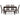 Langwest Rectangular Dining Table and 4 Chairs and Bench (Set of 6) - Brown