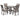 Wrenning Dining Table and 4 Chairs (Set of 5) - Gray