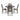Wrenning Dining Table and 4 Chairs (Set of 5) - Gray