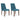 Lyncott Dining Chair - Blue/Brown