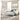 Shawburn Crossbuck Panel Platform Bed - White/Dark Charcoal Gray / Queen
