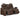 Game Zone Power Reclining Loveseat with Console - Bark