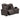 HyllMont Power Reclining Loveseat with Console - Gray
