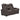 HyllMont Power Reclining Loveseat with Console - Gray