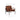 Puckman Accent Chair - Brown/Silver Finish