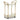 Tarica Bar Cart - Cream/Gold Finish