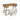 Thadamere Vanity with Stool - Light Brown