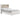 Altyra Panel Bookcase Bed - White / Queen