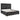 Foyland Panel Storage Bed - Black/Brown / California King