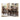 Bennox Rectangular Dining Table and Chairs with Bench (Set of 6) - Brown