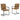 Strumford Dining Arm Chair - Caramel/Black