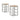 Mirimyn Counter Height Bar Stool - White