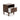 Calverson Nightstand - Mocha / 1 Drawer