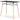 Jaspeni Home Office Desk - Black/Natural