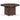 Paradise Trail Fire Pit Table - Medium Brown