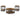 Roybeck Round Table (Set of 3) - Light Brown/Bronze