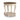 Realyn Round End Table - White/Brown