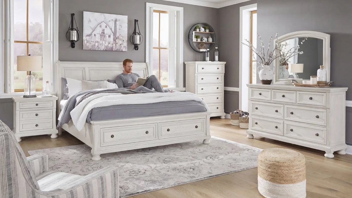 a man in a comfy sleepwear lying in a comfy mattress by canvas + loft