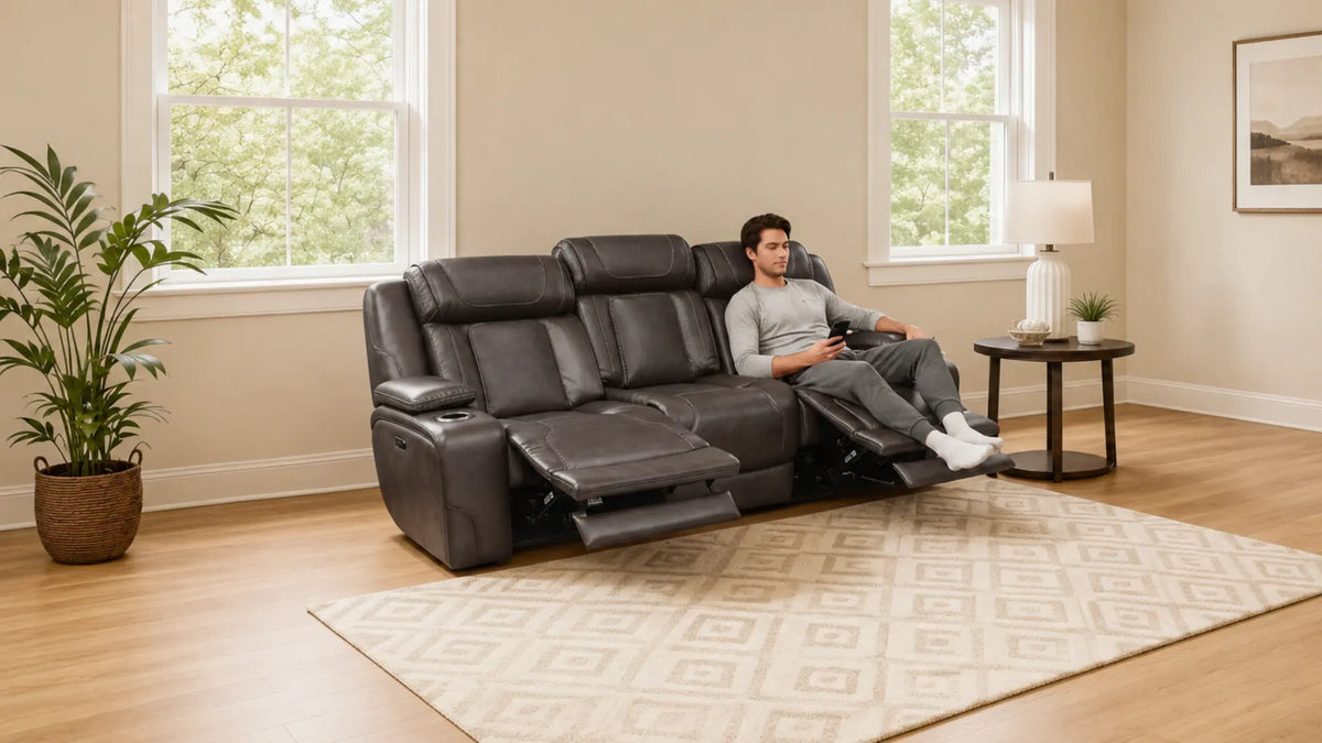 a man in a power reclining sofas in Calgary