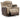 Mixed Motion Power Recliner - Brownstone