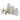 Azerton Accessory Set (Set of 5) - White/Gold Finish
