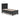 Lanolee Panel Storage Bed - Black / Twin