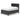 Lanolee Panel Storage Bed - Black / Full