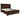 Porter Sleigh Storage Bed - Rustic Brown / King