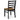 Blondon Rectangular Dining Table and 6 Chairs (Set of 7) - Brown/Black