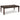 Haddigan Rectangular Dining Extension Table - Dark Brown