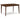Tameride Rectangular Dining Table and 4 Chairs (Set of 5) - Brown