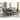 Tyler Creek Rectangular Counter Height Dining Table - Black/Gray