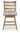 Ridgester Counter Height Swivel Barstool - Light Brown