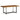 Fortmaine Rectangular Dining Table - Brown/Black