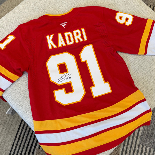 Signed Nazem Kadri Flames Jersey