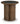 Dontayne Round End Table - Warm Brown