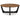 Hanneforth Round Coffee Table - Brown/Black